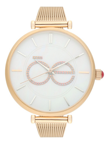 Reloj Cloe Analogo  Redondo Para Mujer Extensible Mesh