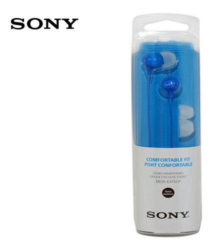 Audífonos Intrauditivos Sony  Ex15lp/li Azul 