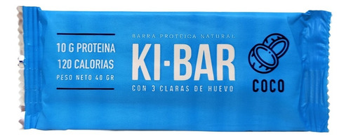 Barritas Proteicas Naturales Sabor Coco Ki-bar X10