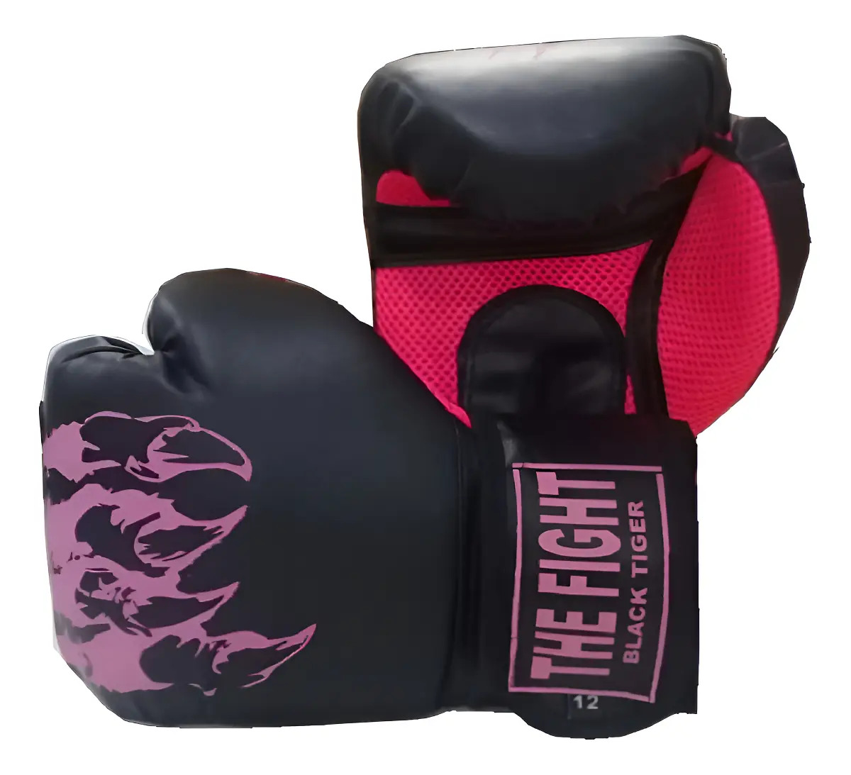 Luva Muay Thai The Fight Cor Rosa Tamanho 10oz