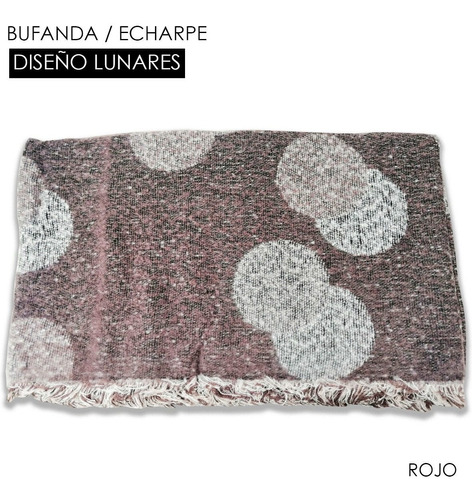Bufanda / Echarpe - Diseño Lunares
