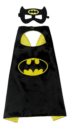 Capa Disfraz Superhéroe Batman Excelente Calidad + Antifaz!