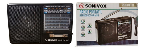 Radio Parlante Inalambrico Fm Am Usb Sd Recargable Portatil