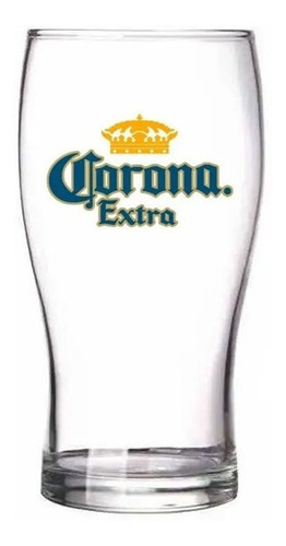 Set X6 Vasos Vidrio Cerveza Frevo Media Pinta Corona 300ml