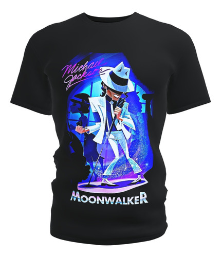 Camiseta Blusa Infantil Banda Michael Jackson Moonwalker 