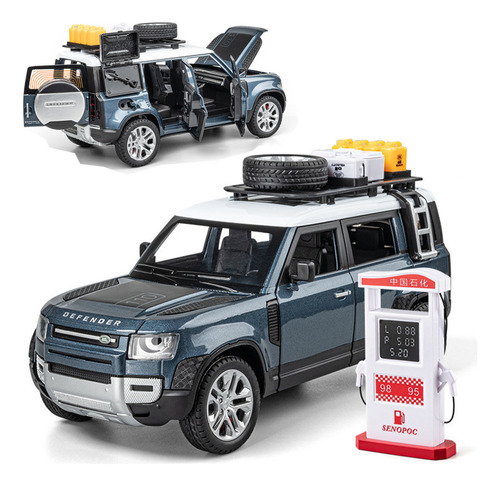 Land Rover Defender Suv Vehículo Todo Terreno Miniauto Metal