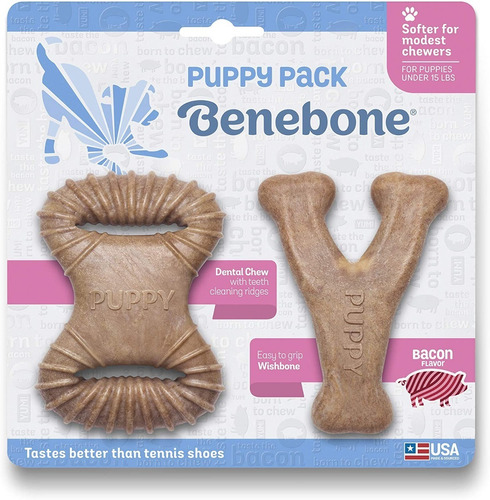 Benebone Puppy 2 - Pack Bacon