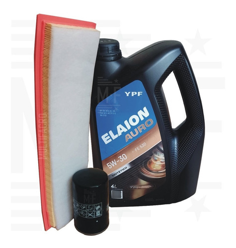 Kit 2 Filtros + 4 L Aceite Elaion Auro Fe Ford Ecosport 06+