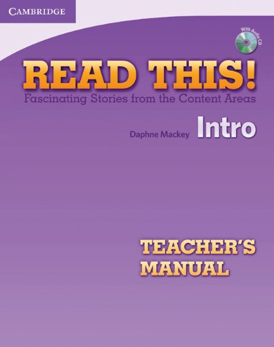 Libro Read This! Intro Teacher's Manual With Audio Cd De Vva