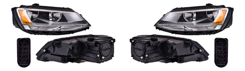 (par) Faros P/1 Foco Vw Jetta Bic 2011 2012 2013 2014 Depo