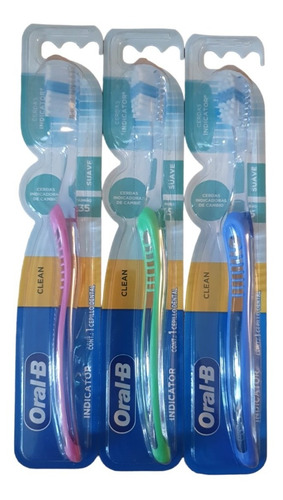 Paquete De 3 Cepillos Oral-b Indicator (cabezal 35 S) 