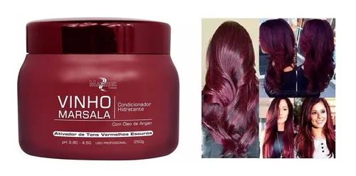 comprar Ativador De Tons Vermelhos Mairibel Masca Vinho Marsala 250g Tom Vinho Marsala