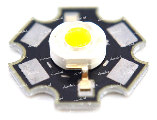 3 Led 3w Blanco Frio 6000-700k Epileds Estrella Predisipadora Led Alta Potencia Cultivo Acuarios Iluminacion Elumiled