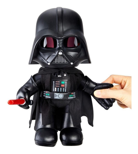 Pelucia Com Mecanismo Star Wars Darth Vader Voz 28cm