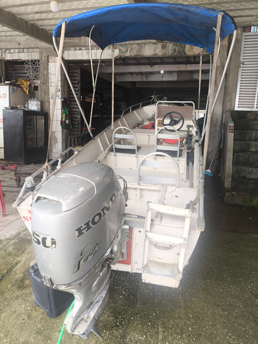 Barco De Alumínio Com Motor
