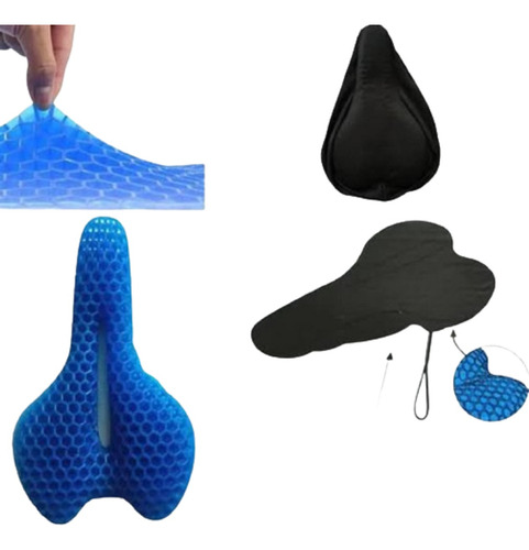 Asiento Funda Cobertor De Gel Sillin Bicicleta Anatomico