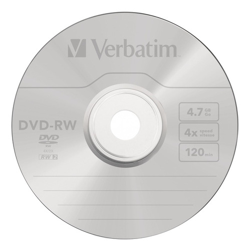 Disco virgen DVD+RW Verbatim de 4x