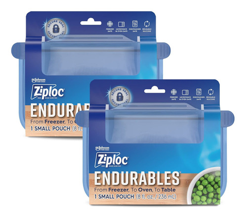 Ziploc Endurables - Bolsa Pequea, 1 Taza, Bolsas De Silicona