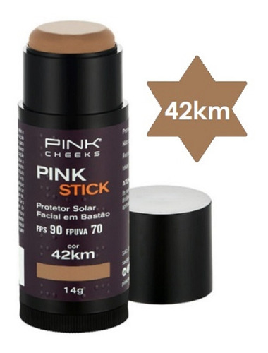 Pink Cheeks Protetor Solar Facial Pink Stick Fps 90 Cor 42km