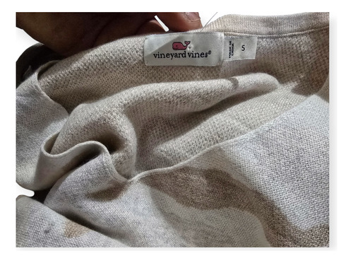 Sueter Vineyard Vines Chico S Cafe/crema (Usado)