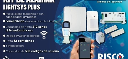Alarma Inalámbrica Lightsys Plus  Kit Completo 