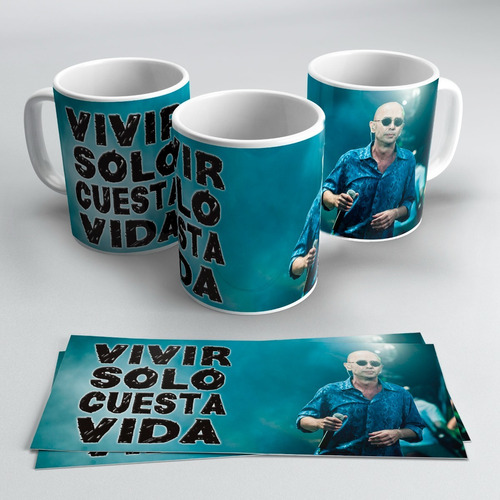 Taza Vivir Solo Cuesta Vida Porcelana Orca