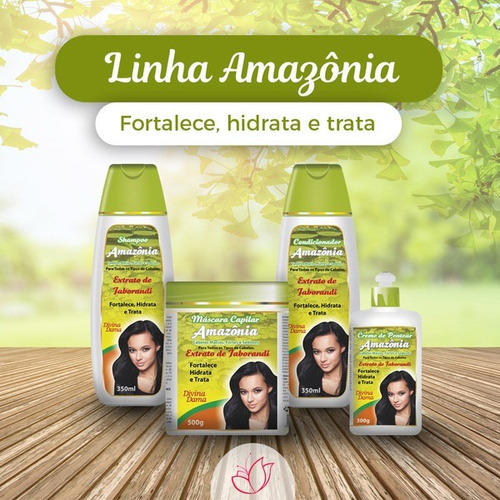 Kit 01 Sh. Amazônia 350ml+ 01cond.amazônia 350ml+01 Masc.500