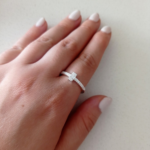 Imagen 4 de 6 de Anillo Plata Italiana 925 Modelo Dalia