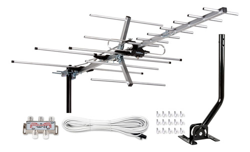 Five Star - Antena De Tv Para Exteriores, Yagi Satlite Hd Co