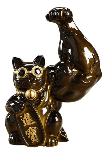 Estatuilla Creativa De Gato De La Suerte Feng Shui Estatua