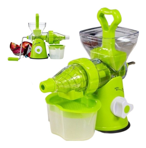 Centrífuga eléctrica de alimentos Starway, extractor manual, zumo, fruta, verduras de cocina y tarro verde con accesorios