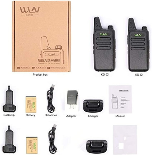Mini Walkie Talkie Uhf Radio De Dos Vía