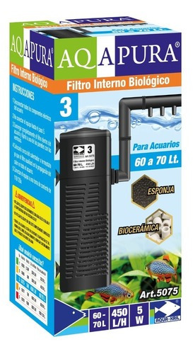 Filtro Interno Biológico Cerámica Pecera 450 L/h 5075