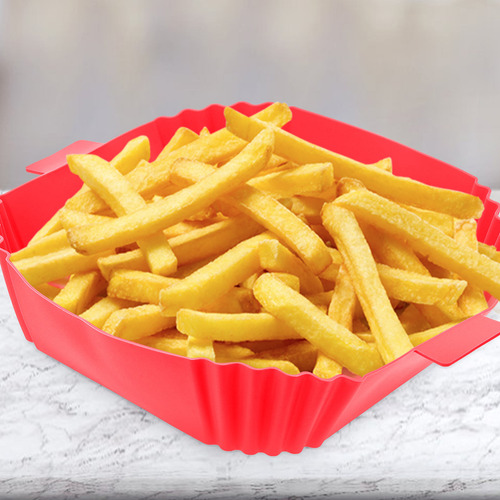 Olla De Silicona Air Fryer, Cuenco De Silicona Para Hornear
