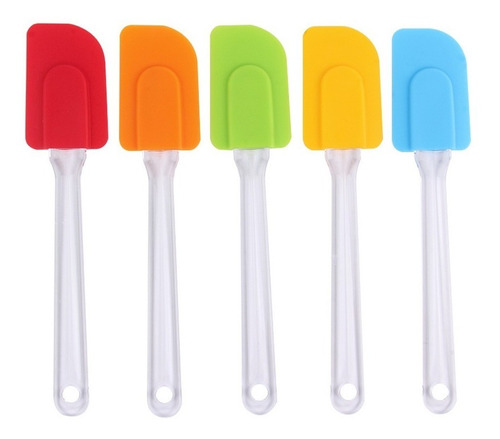 Imagen 4 de 5 de Set Pincel Y Espátula Silicona Repostería Cocina