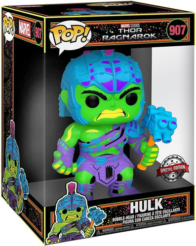 Funko Pop Hulk Gladiator Jumbo Marvel Blacklight (907)