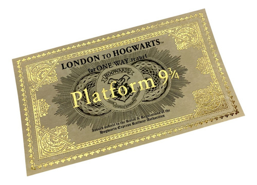 4 Tickets A Hogwarts - Harry Potter - Plataforma 9 3/4