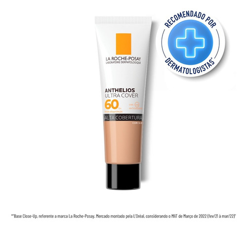 Protetor Solar Facial Anthelios cor 3.0 clara Fps60 30g La Roche	