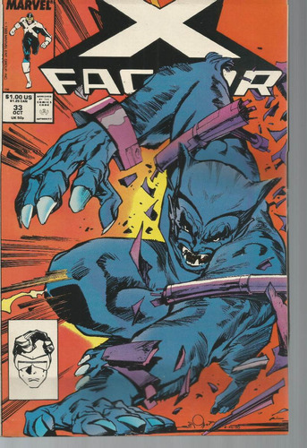 X Factor N° 33 - Em Inglês - Editora Marvel - Formato 17 X 25,5 - Capa Mole - 1988 - Bonellihq Cx445 G23