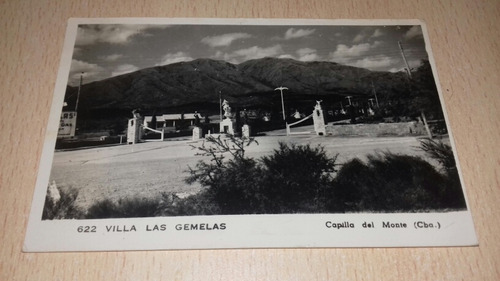 Antigua Postal Cordoba Capilla Del Monte Villa Las Gemelas