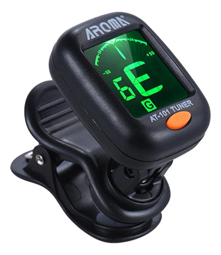 Afinador Digital Clip-on Aroma At-101 Tuner Para Guitarra 