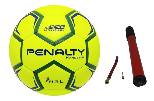 Bola De Handebol Penalty H3l + Bomba De Inflar Bola C/agulha