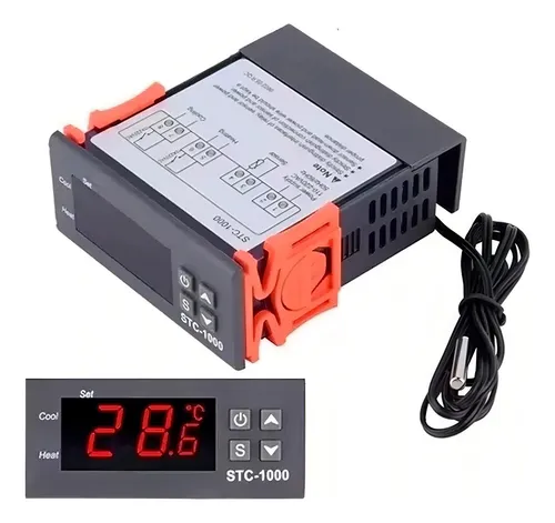 Controlador de temperatura 110/220 para cerveza artesanal Stc-1000