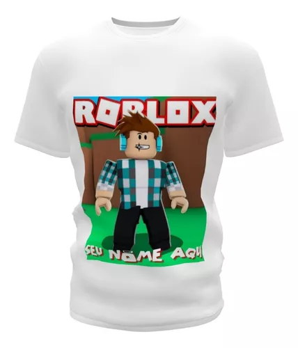 Camiseta Filho Roblox com Nome