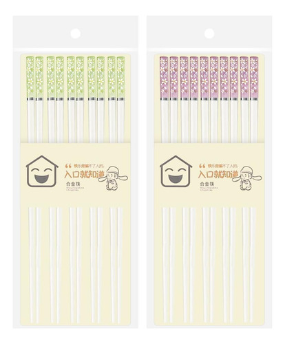Palillos De Entrenamiento Reutilizables 10 Pares De Aleación