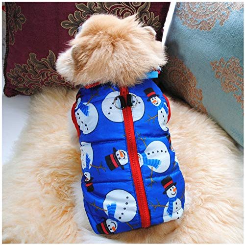 2 Piezas De Chaqueta De Algodón Acolchado Perros Navid...