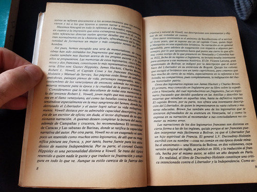 Memorias Legionarios Extranjeros Guerra Independencia Uslar (Usado)