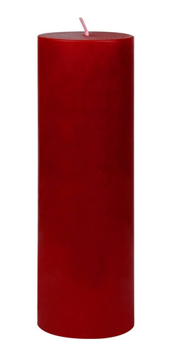 Candle Vela Pilar 3 X 9  Color Rojo