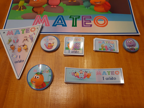 Combo Cotillon Cumpleaños Personalizado X 10 Bichikids