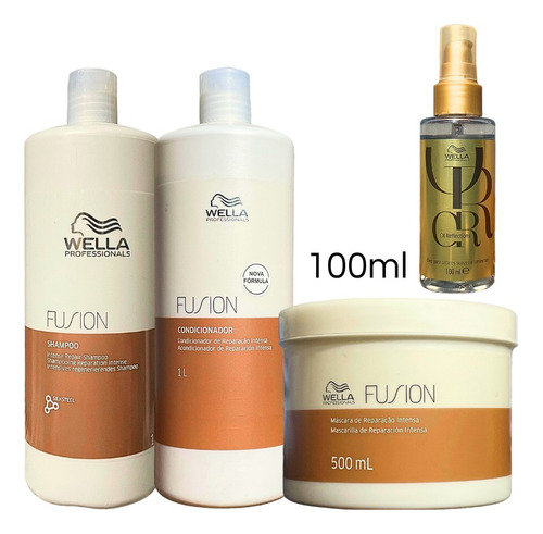 Wella Fusion Reparação Hidratação Intensa Danificados Kit